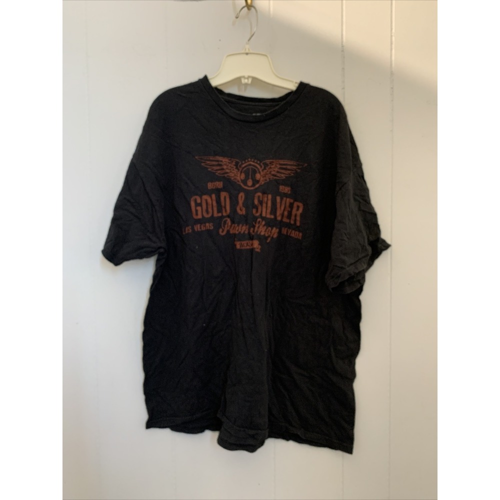 Pawn Stars Shirt Men's XXL World Famous Early Edition Black Text Las Vegas